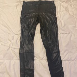 Faux leather leggings